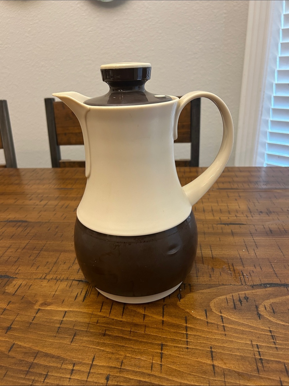 Thermos “Ingried”Coffee Butler Carafe No 570 Brown Made In West Germany Vintage